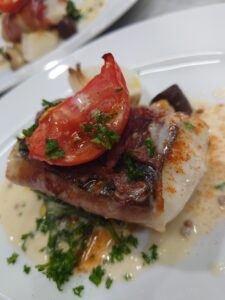 ランチコース5500円お魚料理(例) 仕入れにより日々食材が変わります